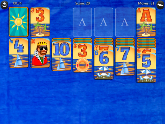 Screenshot #4 pour Summer Solitaire.