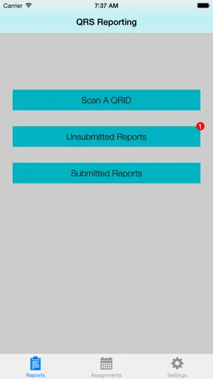 QRS Reporting screenshot 2