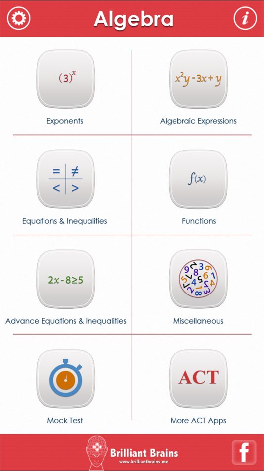 ACT Math : Algebra Lite - 4.0 - (iOS)
