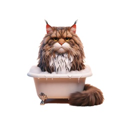 Maine Coon Cat Bath Stickers