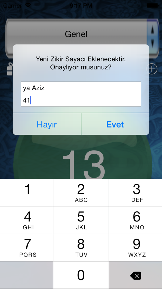 #2. Zikirmatik! (iOS) Podle: Ufuk MARMARA