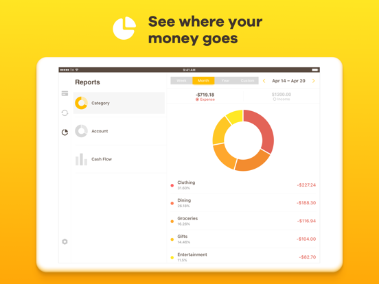 Screenshot #6 pour Checkbook - Account Tracker