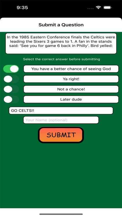 Trivia Game for Celtics Fans screenshot-8