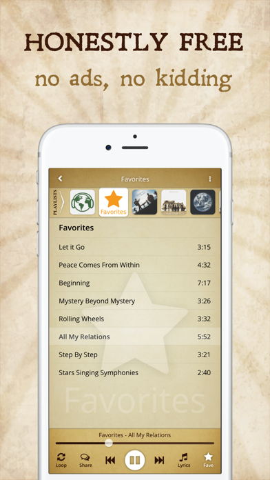 Awakeneers iPhone screenshot 6 - Music app