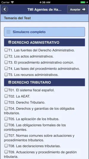Agentes de Hacienda Test Me In screenshot 2