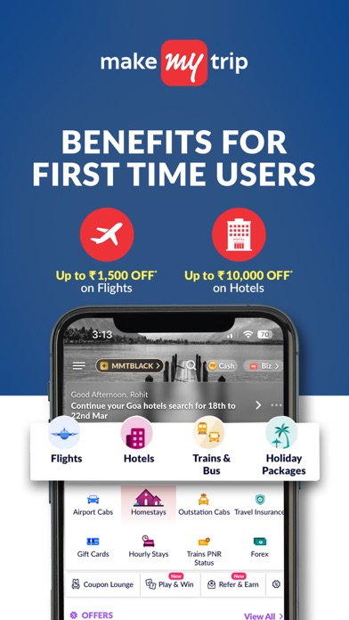 MakeMyTrip Flight, Hotel, Busのおすすめ画像3