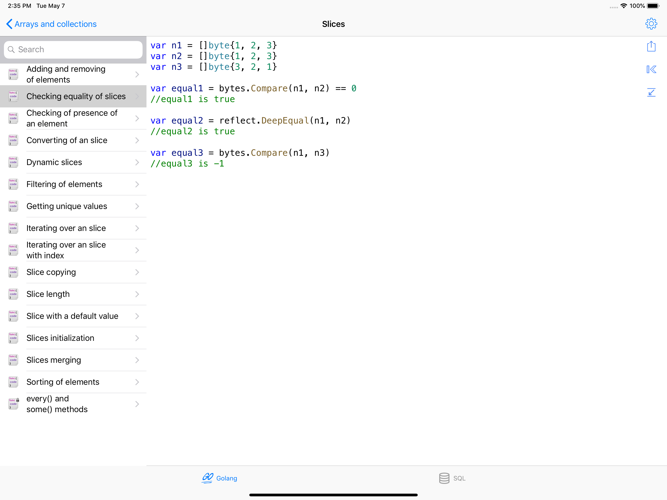 Golang & SQL