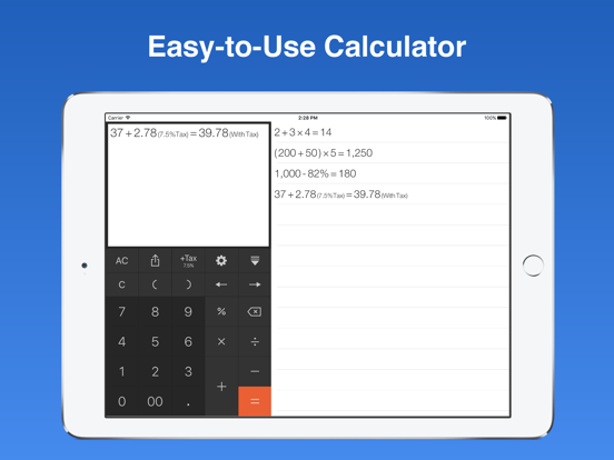 Rapid & Quick Calculator Pro iPad screenshot