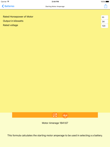 Electrical Formulator iPad screenshot 4 - Productivity app