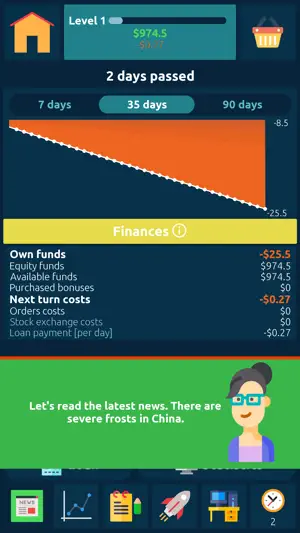 Stock Exchange Game Simulator screenshot 1