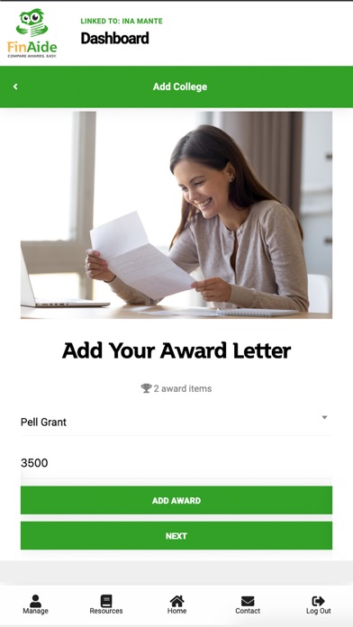 FinAide iPhone screenshot 1 - Education app