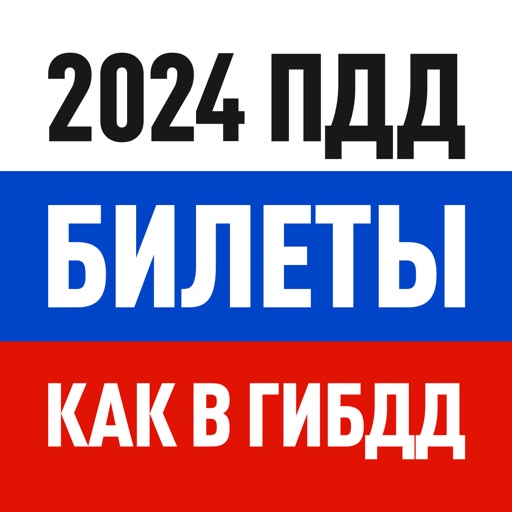 Билеты ПДД 2024 экзамен ГАИ РФ