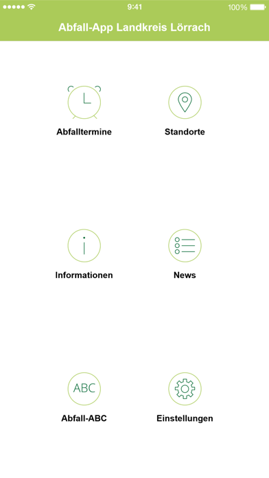 Abfall-App Landkreis Lörrach app screenshot