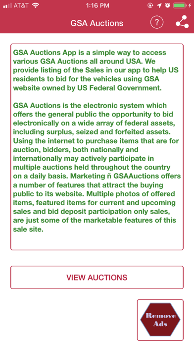 GSA Auctions - USA All States Screenshot