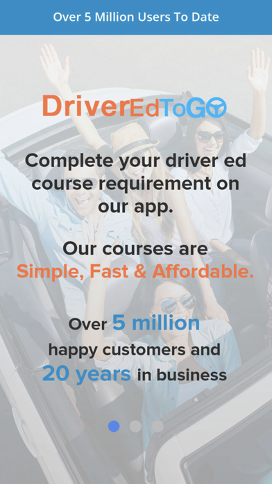 DriverEdToGo Driver Education Screenshot