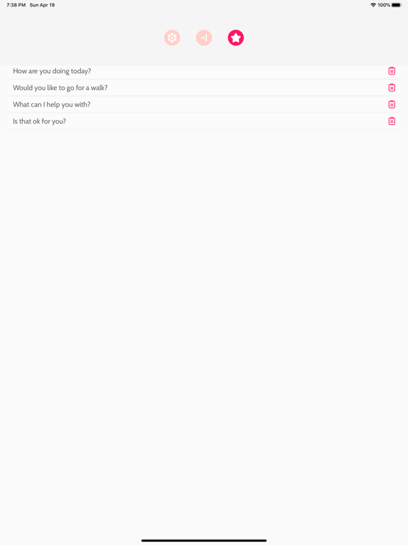 AAC Text to Speech TTS Dinata iPad screenshot 4 - Utilities app