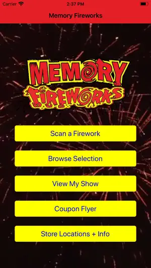 Memory Fireworks screenshot 1