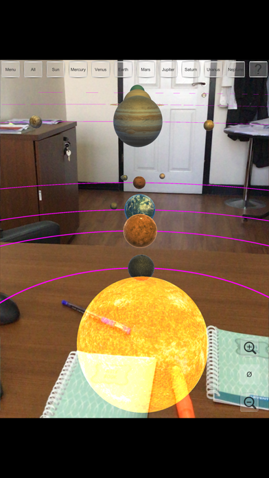 Screenshot #2 pour AR Solar System: AR Planets