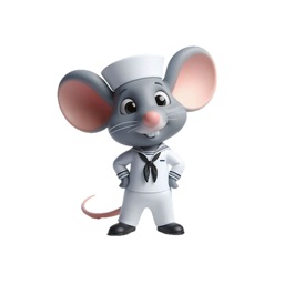Navy Mouse Stickers