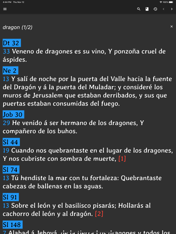 Bible Multi "The Life" iPad screenshot 6 - Reference app