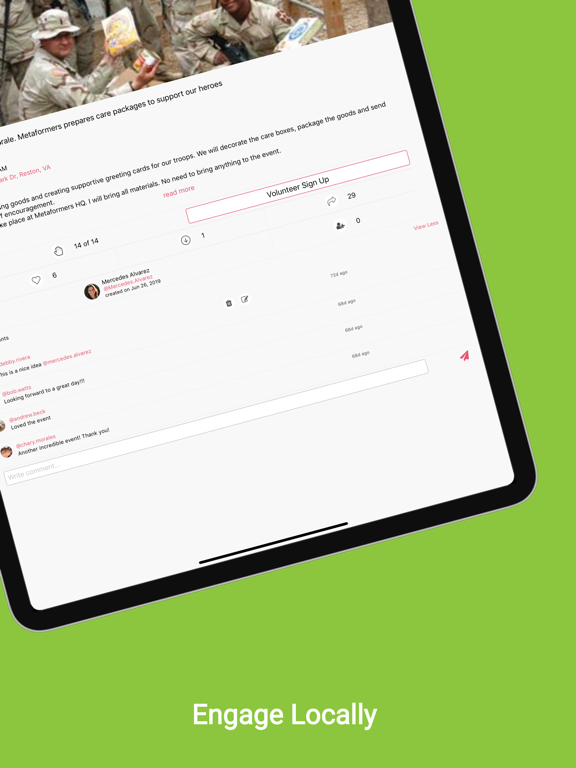 CivicRush Community iPad screenshot 4 - Lifestyle app