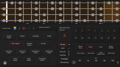 Bass Guitar Colour Scales Screenshot