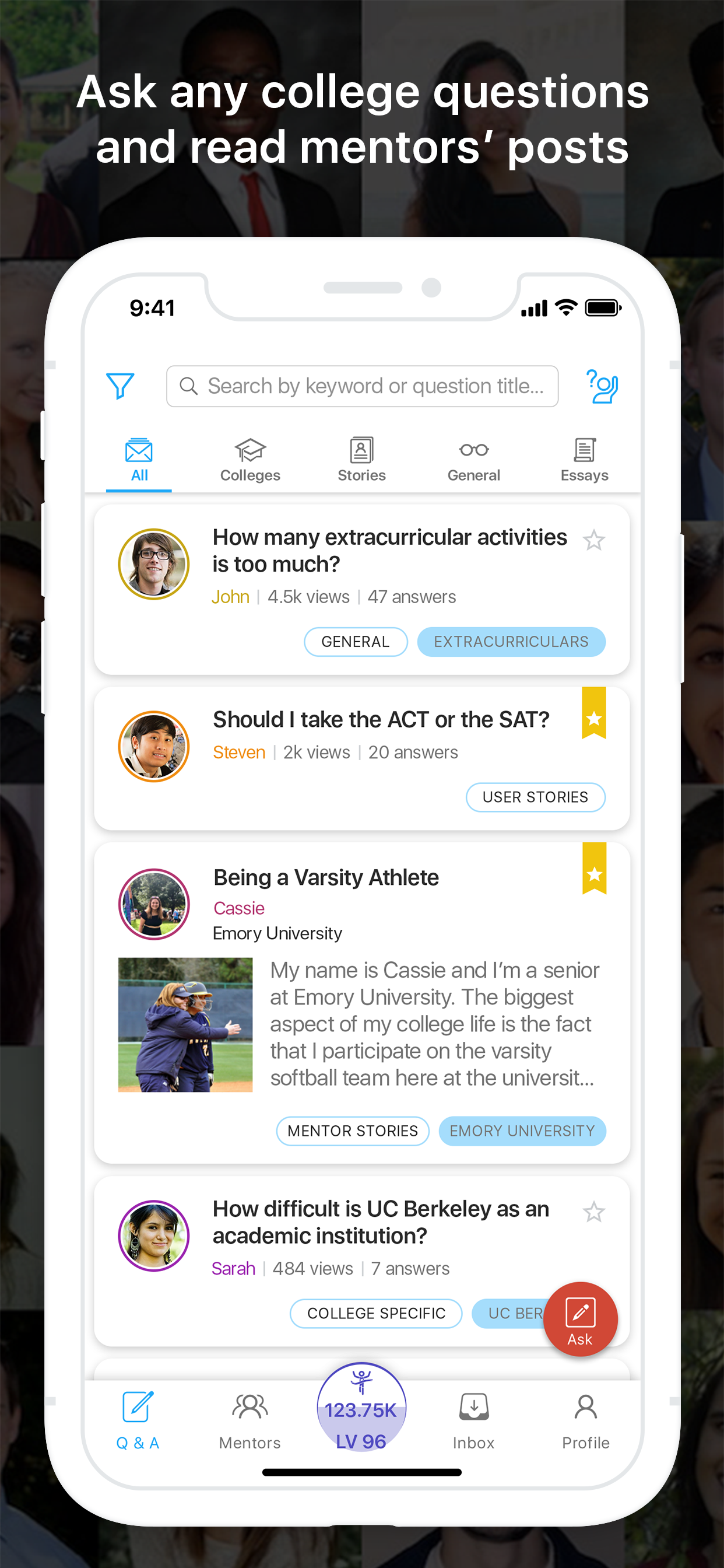 Hindsight - College Mentorship