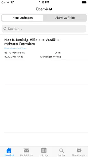 Helferportal für Anbietende screenshot 1