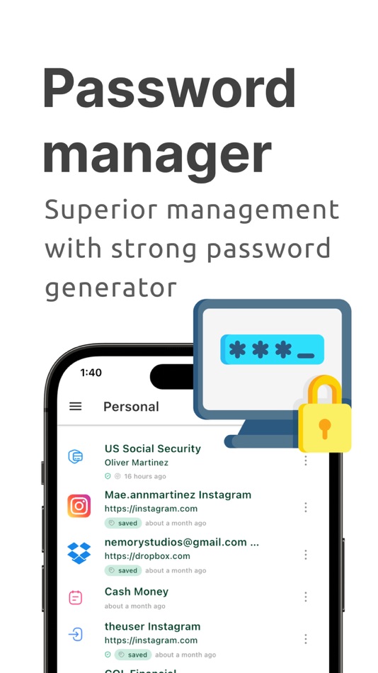 #2. Passkey Password Vault: Liso (macOS) بواسطة: Oliver Martinez