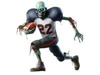 Zombie Gridiron Stickers