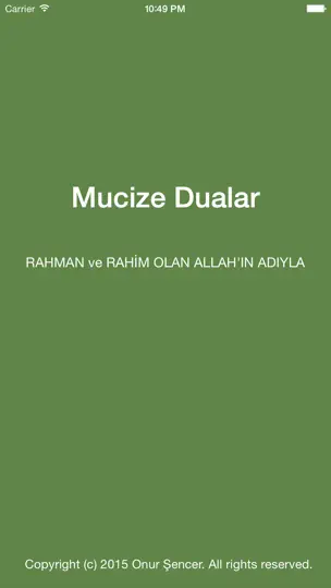 Mucize Dualar iPhone Ekran Görüntüsü 1
