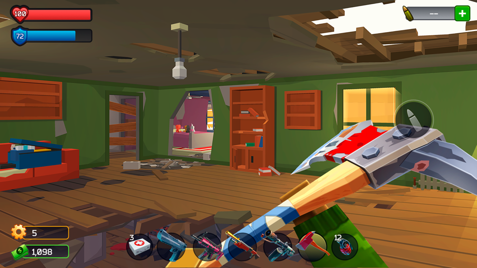 #8. Pixel Combat: Zombie Games 3-D (iOS) Bởi: Stanislav Mikhelson