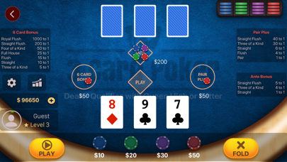 3 Card Poker Casino Screenshot