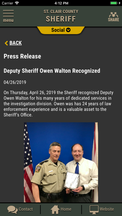 St Clair County AL Sheriff Screenshot