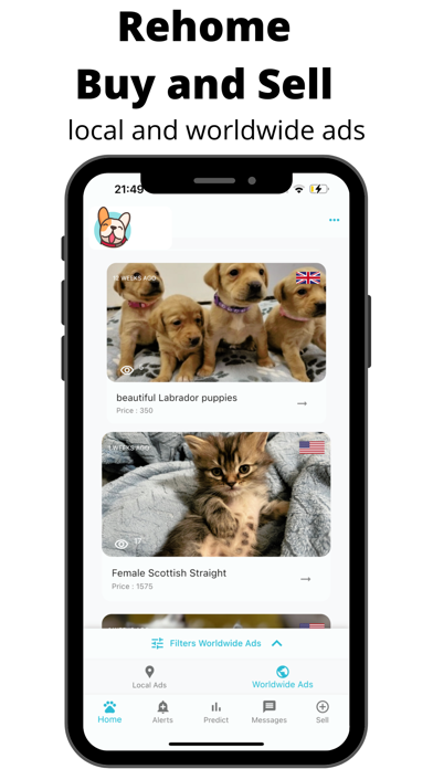 Pets Home App Screenshot