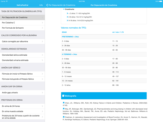 NefroPedCal iPad screenshot 4