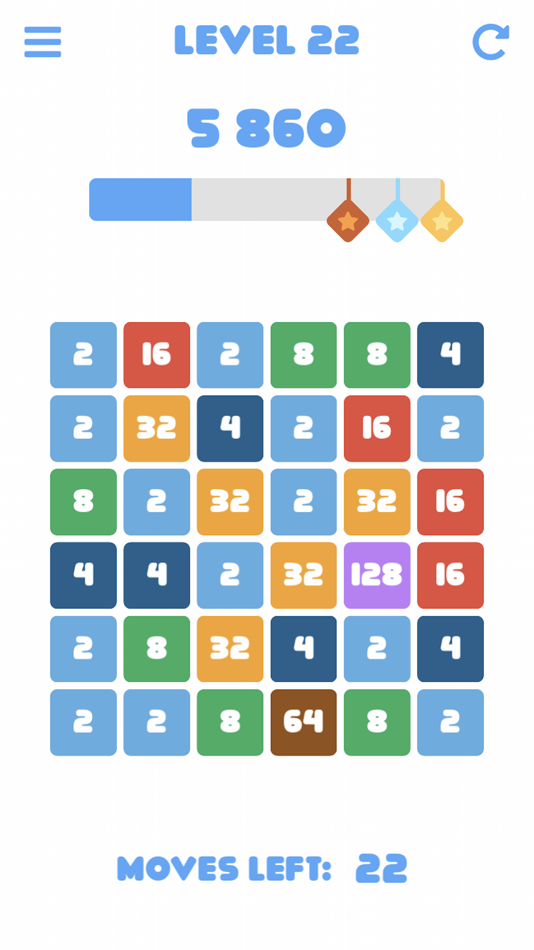 #5. 2048: Merge it! (iOS) Podle: Two4Tea