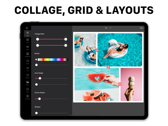 Collage maken iPad app afbeelding 2