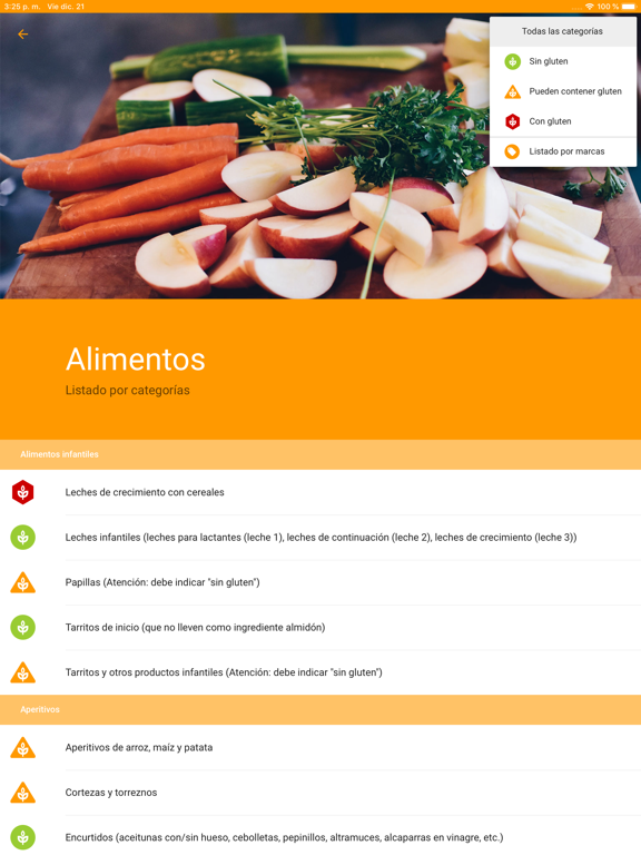 Screenshot #5 pour sinGLU10. Vivir sin gluten
