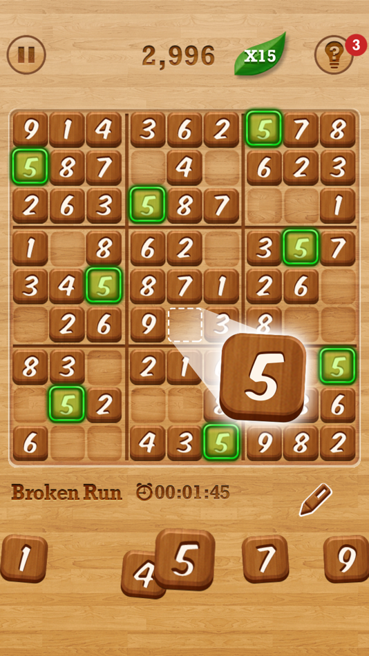 #3. Sudoku Cafe (iOS) Podle: BitMango, Inc.