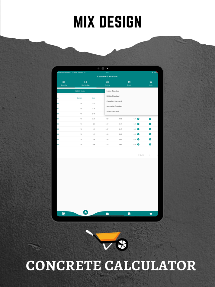 #7. Concrete Calculator All In One (iOS) 由: Binary And Bricks Pvt Ltd