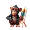 Mellow Chimpanzee Stickers icon