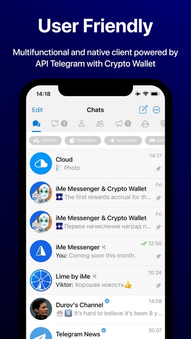 iMe Messenger & Crypto Walletのおすすめ画像2