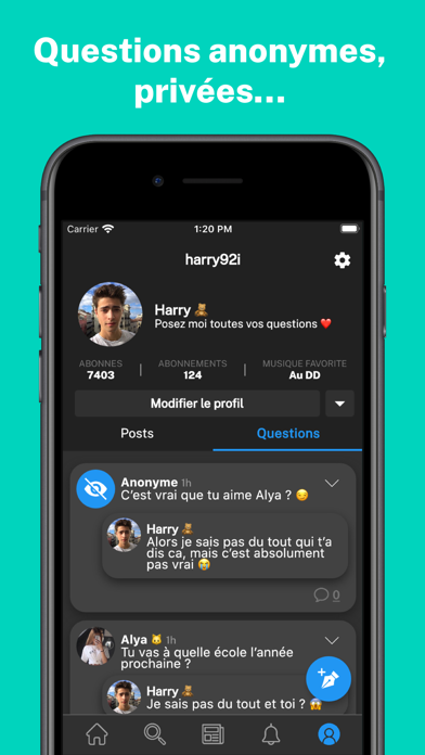 Screenshot #1 pour Fill - Questions Anonymes