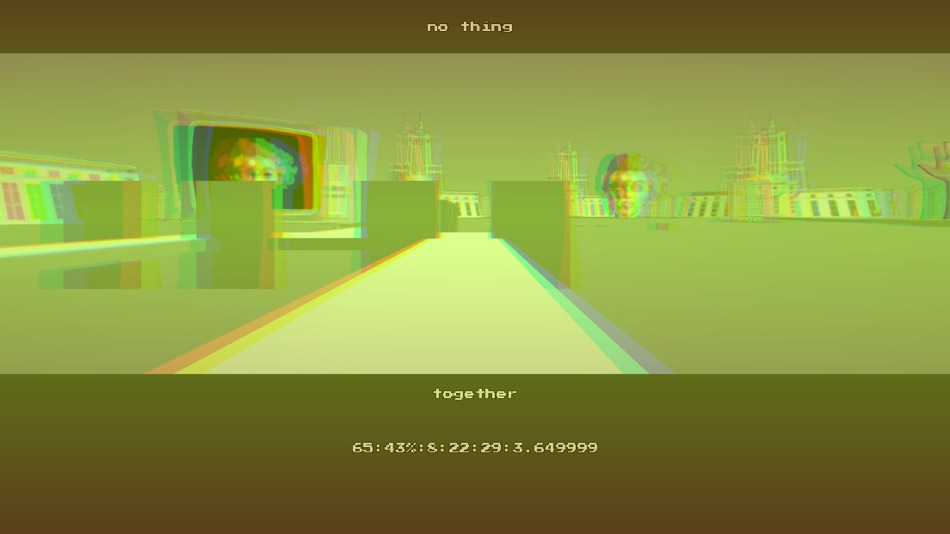 #4. NO THING - Surreal Arcade Trip (iOS) Oleh: Evil Indie Games