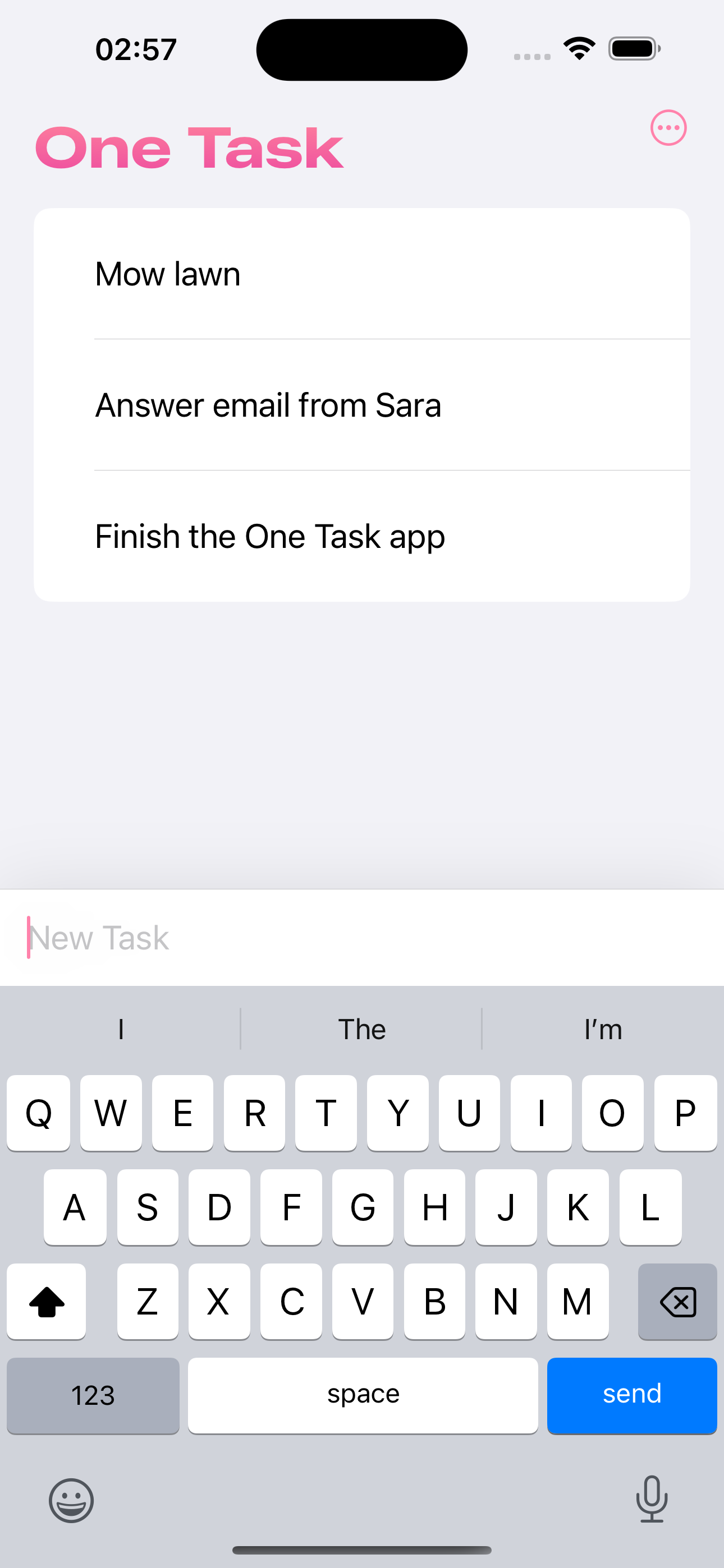 One Task