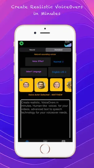 Capture d'écran de Générateur De Voix Par IA sur iPhone 2