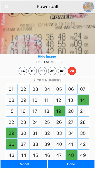 USA Lottery Journal & Results Screenshot