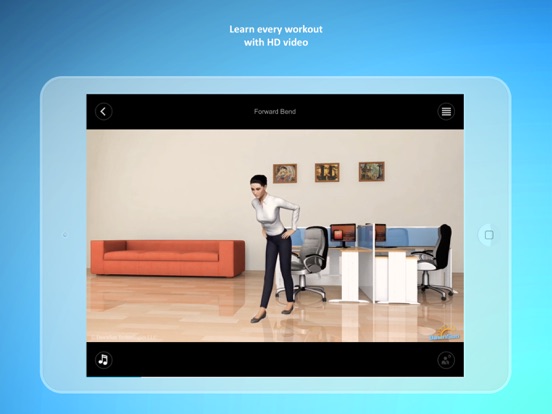 Office Yoga Workouts pro iPad app afbeelding 3