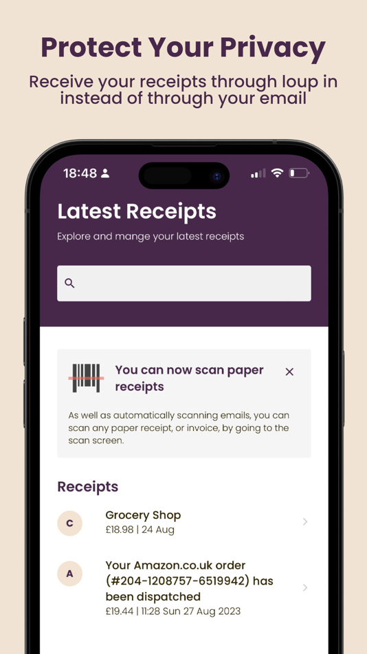 #1. loup: your privacy & receipts (iOS) 由: QDeveloping Limited